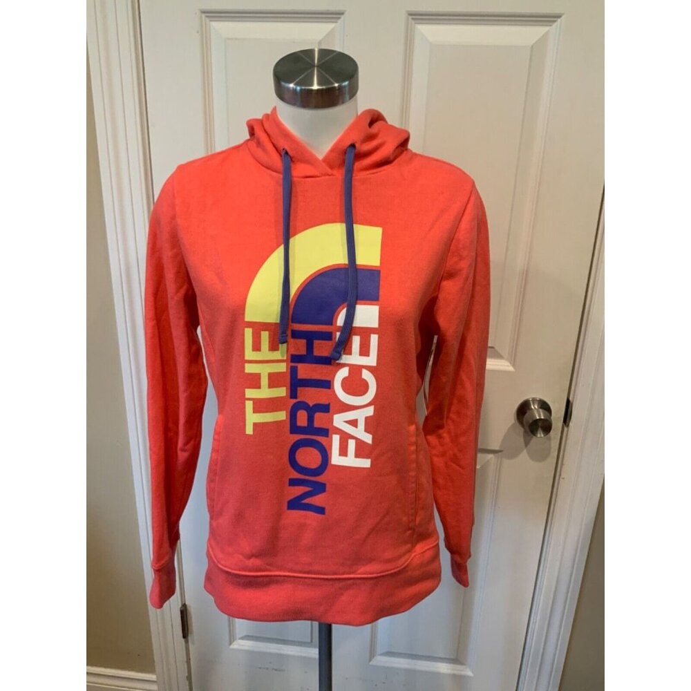 The North Face Dark Pink Logo Front Hoodie, Size Medium